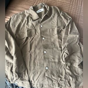 Buck Mason Soft Silken Twill Studio Modal Button Down Shirt Womens XL